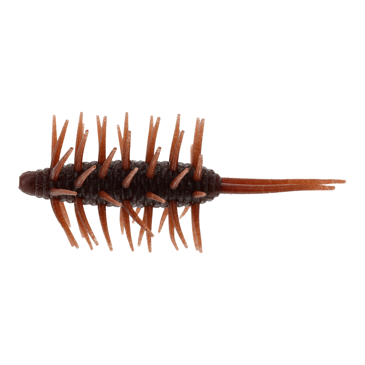 Hammonds Fishing Hideup Coike Shrimp Extra Large soft plastic lure in brown with multiple customizable bristles