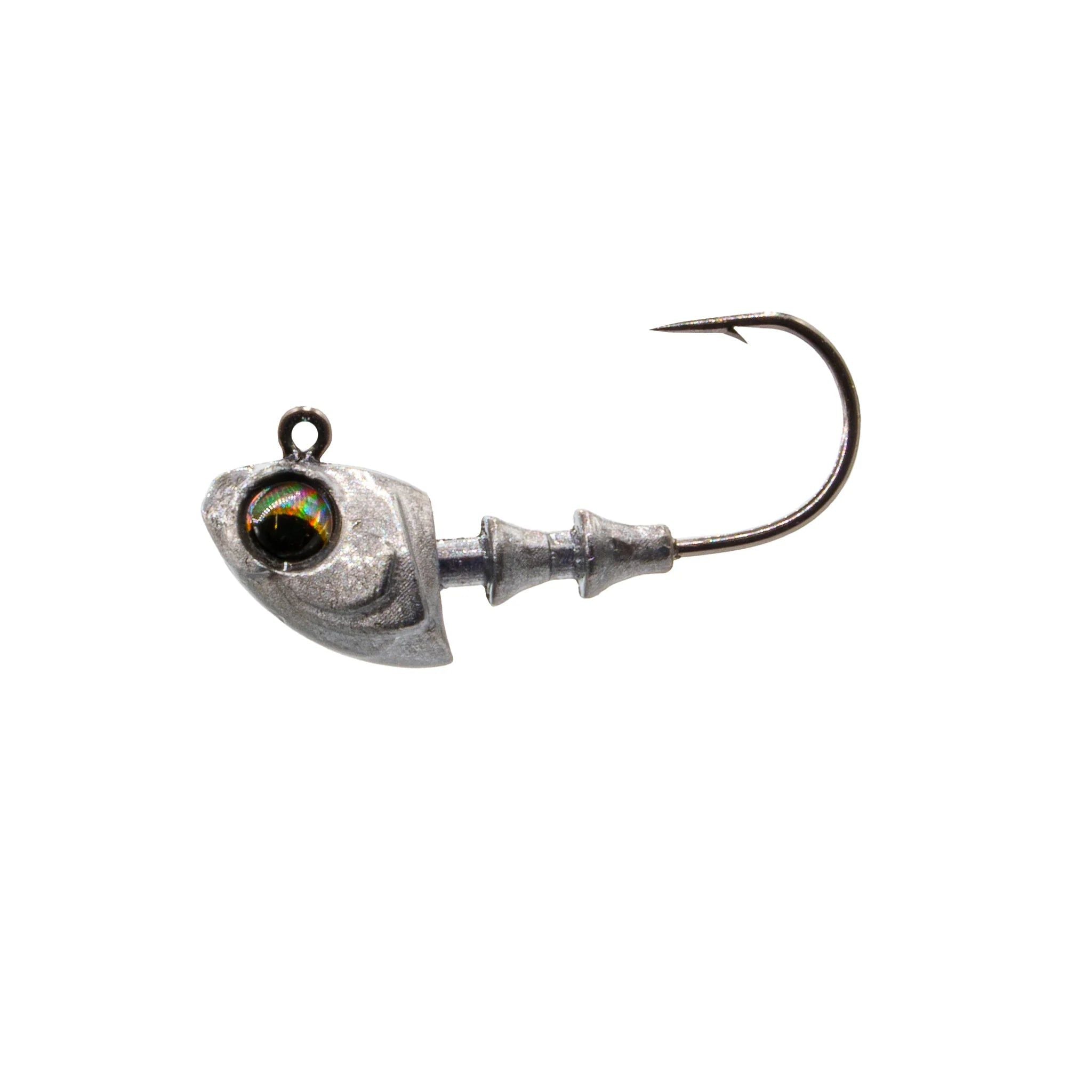 6th Sense Crappie Jig Heads 5pk Silver Shad 1/16oz #2 Hook
