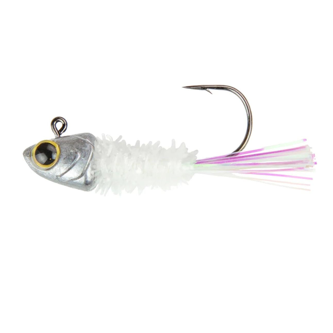6th Sense Spangle Tinsel Jig Ghost Ice Minnow 1/16oz