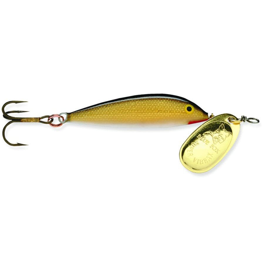 Blue Fox Minnow Spin Gold with Gold Blade – Hammonds Fishing