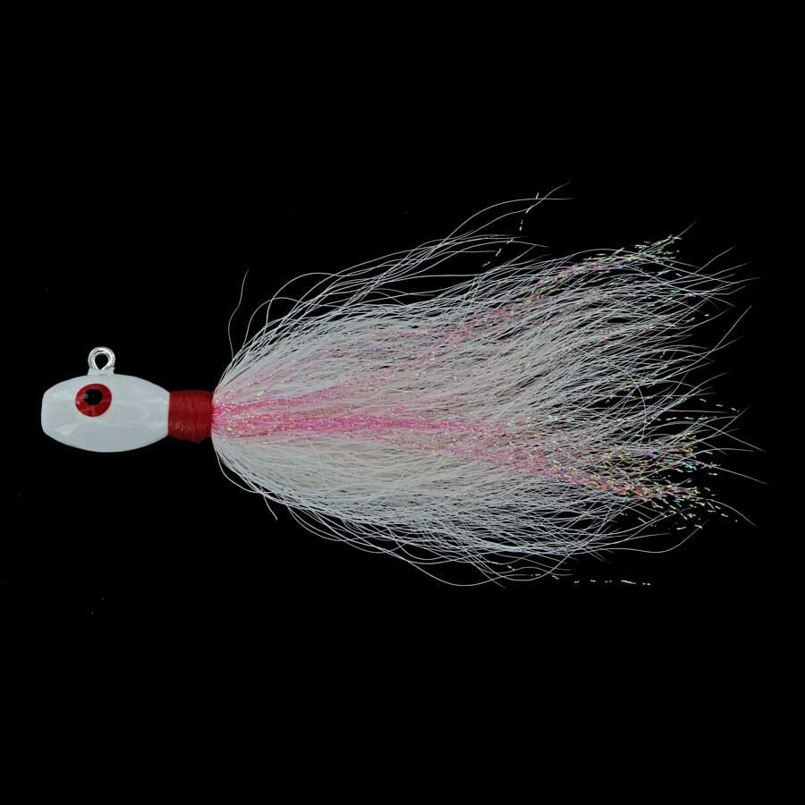 Captain Mack Super Bucktail Jig White Pink 3 Pk – Hammonds Fishing