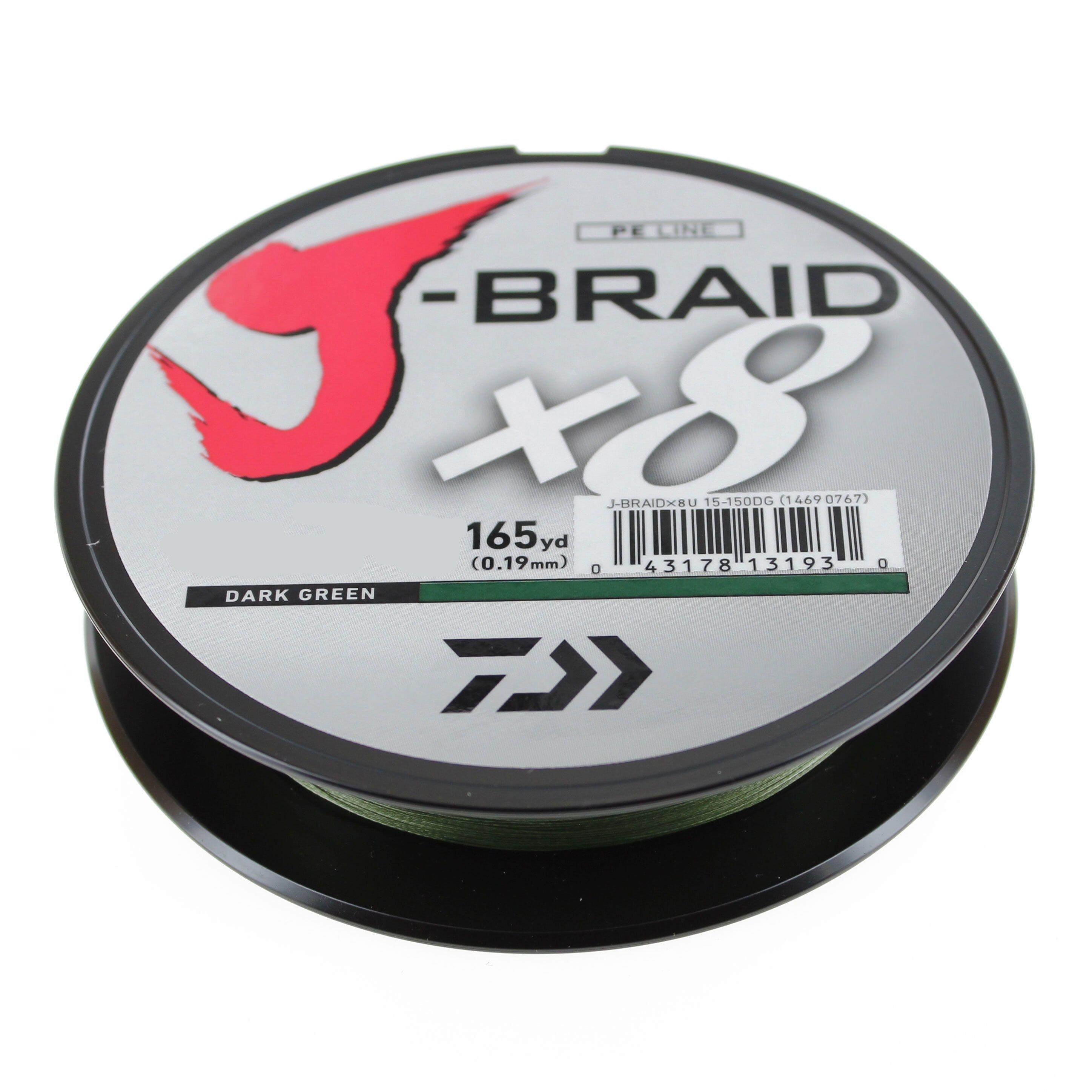 Daiwa J-Braid X8 Braided Line Dark Green – Hammonds Fishing