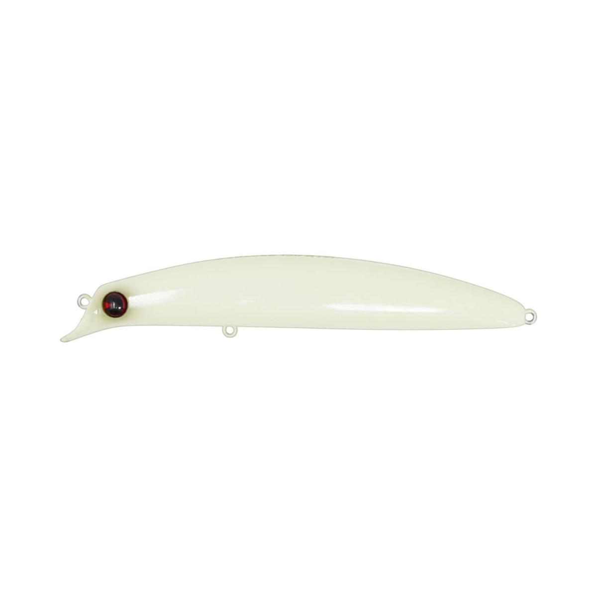 Hammonds Fishing Ima Sasuke Goriki 130 jerkbait in off-white with a red eye, designed for saltwater fishing.