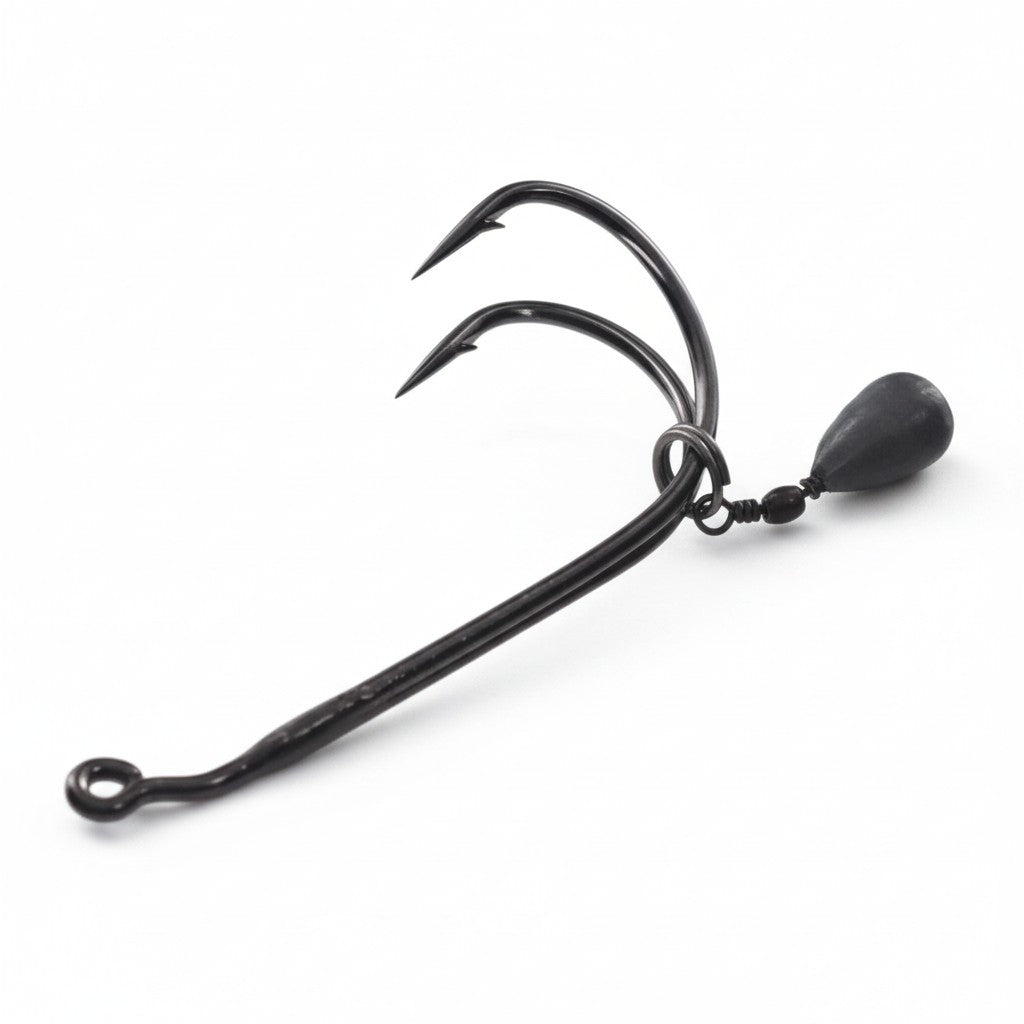 Davis Double Frog Weighted Hook 2pk
