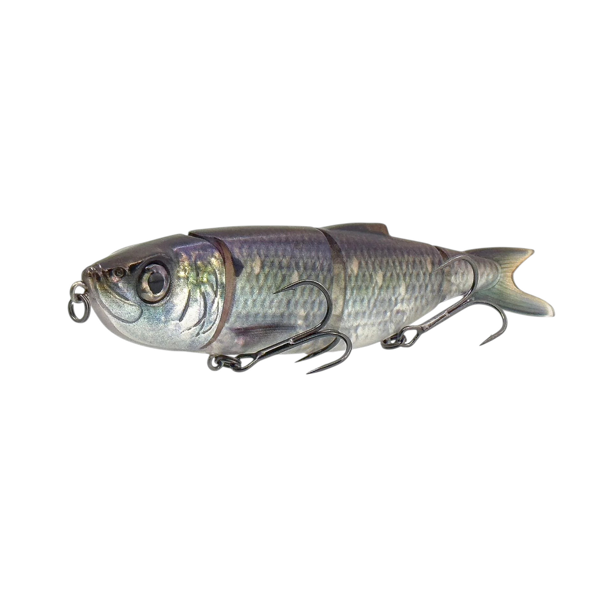 Hammonds Fishing Savage Gear 3D 4Play Herring swimbait with realistic blueback finish and quad-jointed body design.