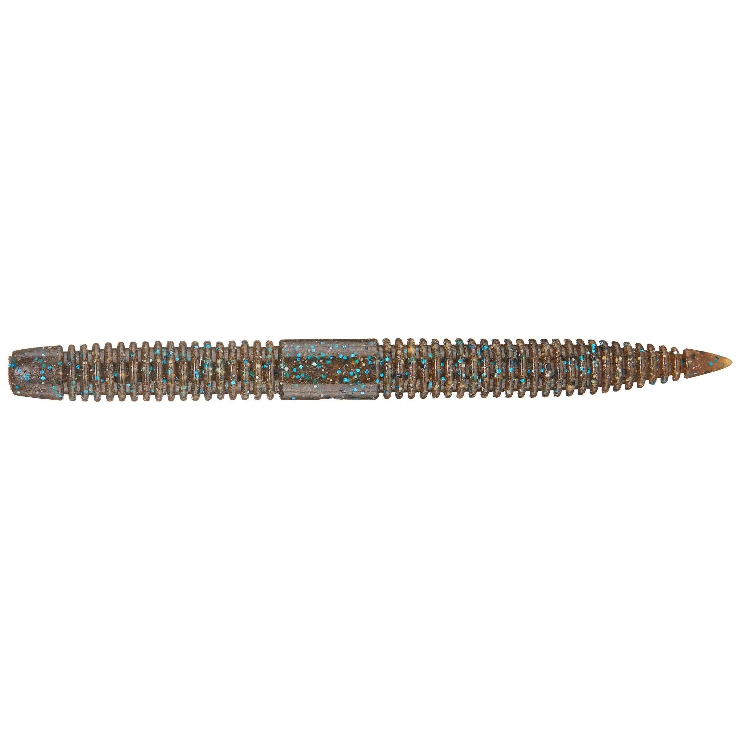Zappu Limbooo Worm Green Pumpkin Blue Flake