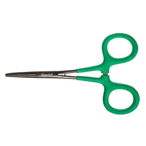 Adamsbuilt Mosquito Forceps Black and Green 5"