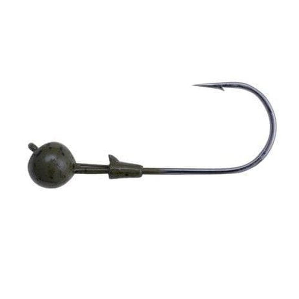 Berkley Fusion19 Shakey Head 4pk 1/4 3/0 Green Pumpkin
