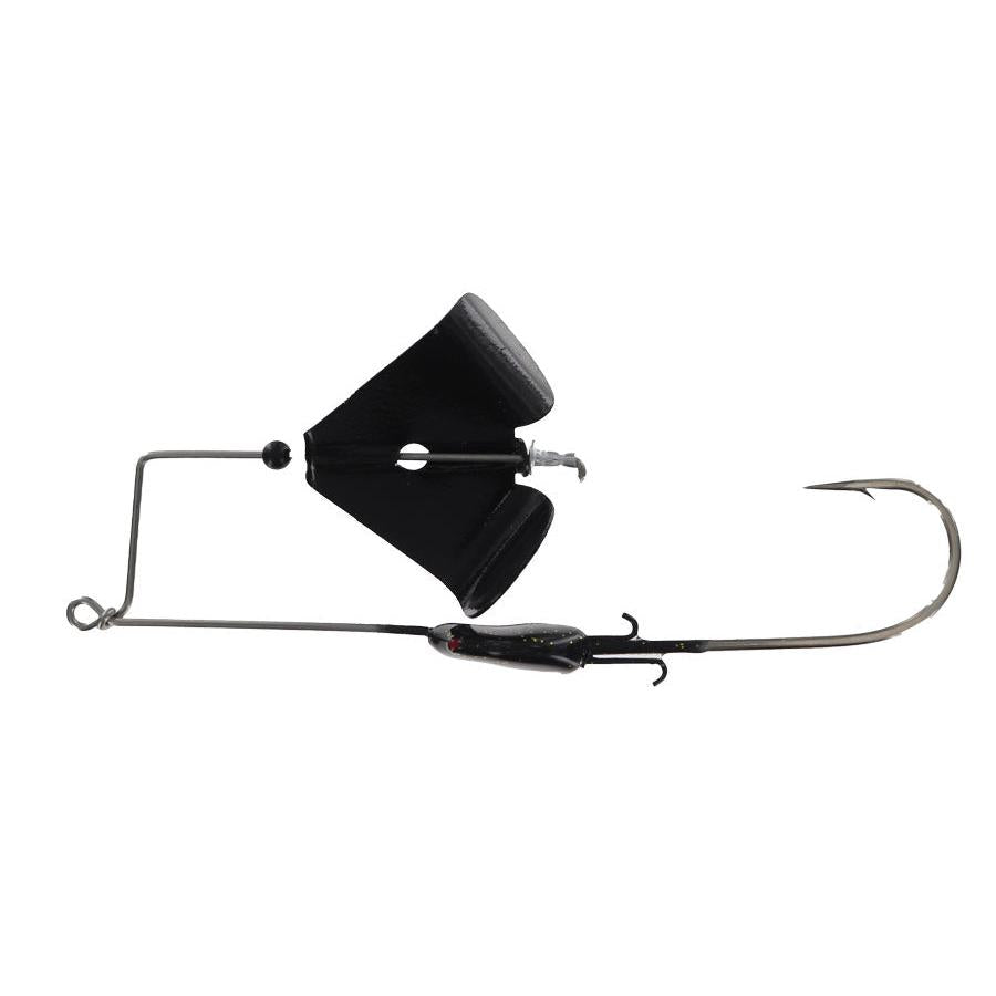 Crock O Gator Head Knocker X Bite Buzzbait 1/2oz Black Black