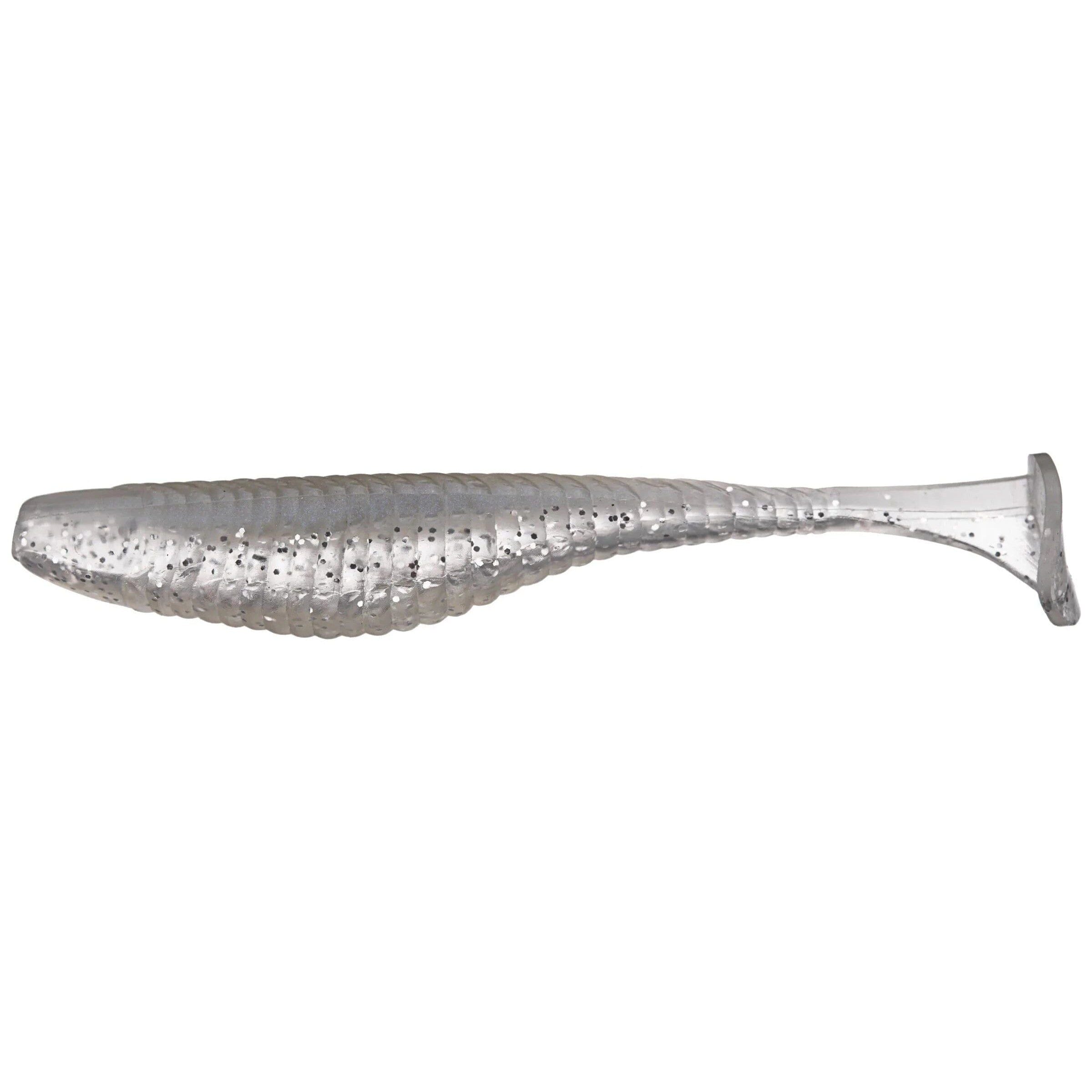 Damiki Armor Shad Paddle Tail Pb Silver 3" 10pk