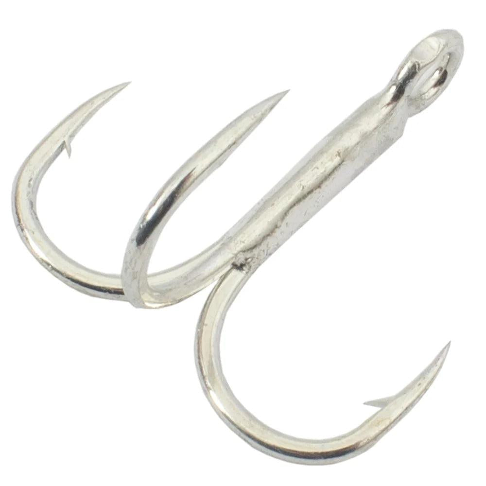 decoy fishing hooks T Shaped Treble T-S21 1/0 4pk Size_8/0 Rod Clip+ including the use of Size:6 LB
