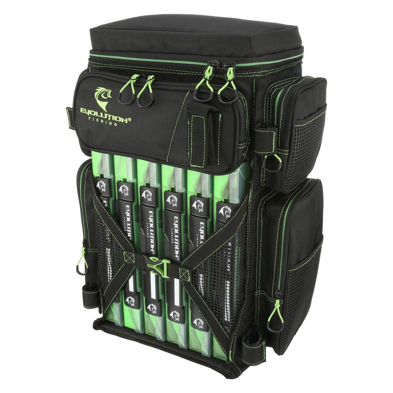 Evolution Fishing Drift Series 3700 Tackle Backback Green