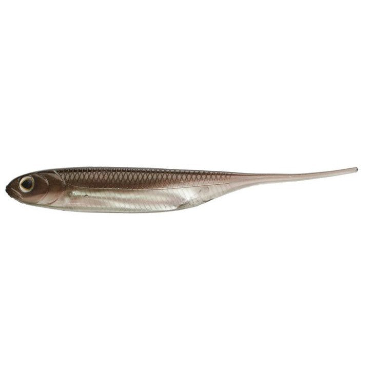 Fish Arrow Flash J Straight Tail Shad Wakasagi Silver 4" 6pk