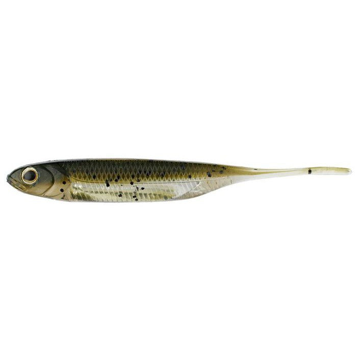 Fish Arrow Flash J Straight Tail Shad Watermelon Silver 4" 6pk