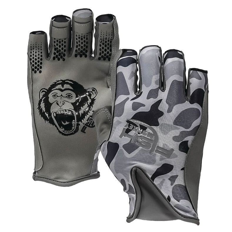 Fish Monkey Pro 365 Glove Old School Camo Grey S