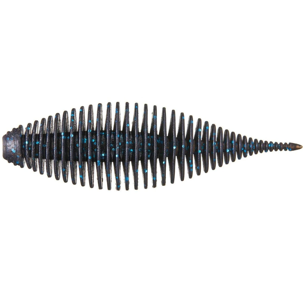 Geecrack Bellows Shad Floating Elastomer Black & Blue 3.8" 3pk