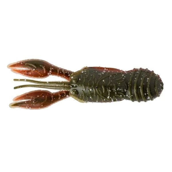 Great Lakes Finesse Juvy Craw Tube Green Pumpkin Orange Belly 2.5"