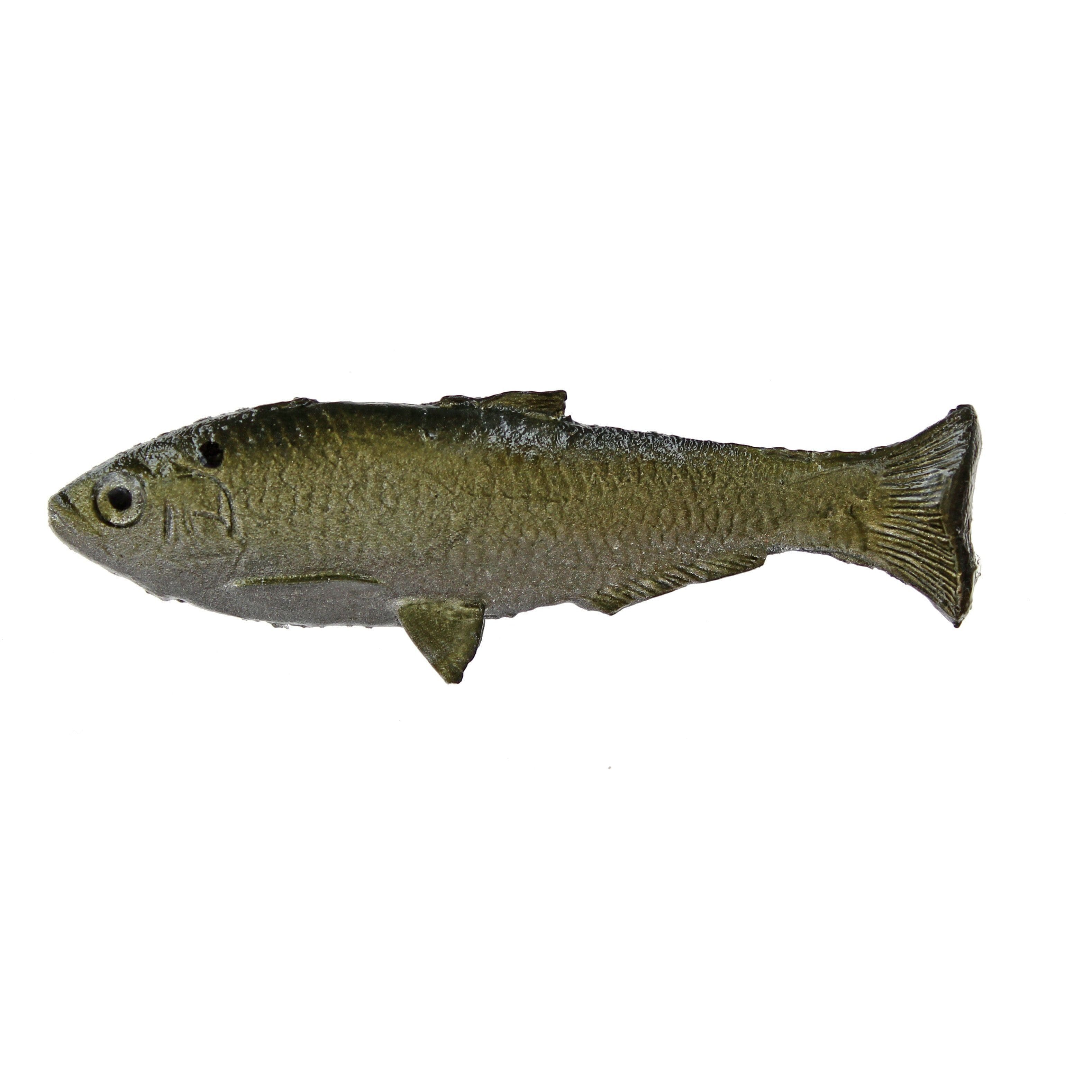Huddleston Deluxe Weedless Shad Silver Green