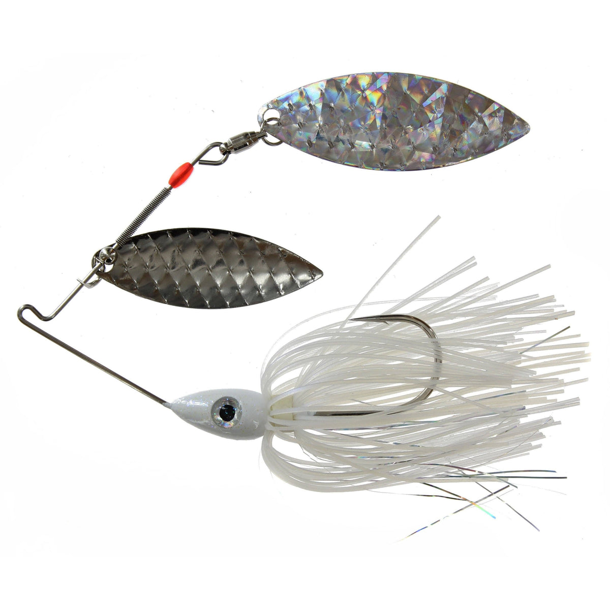 Nichols Pulsator Spinnerbait Double Willow Blue Shad Shattered 1/2 oz