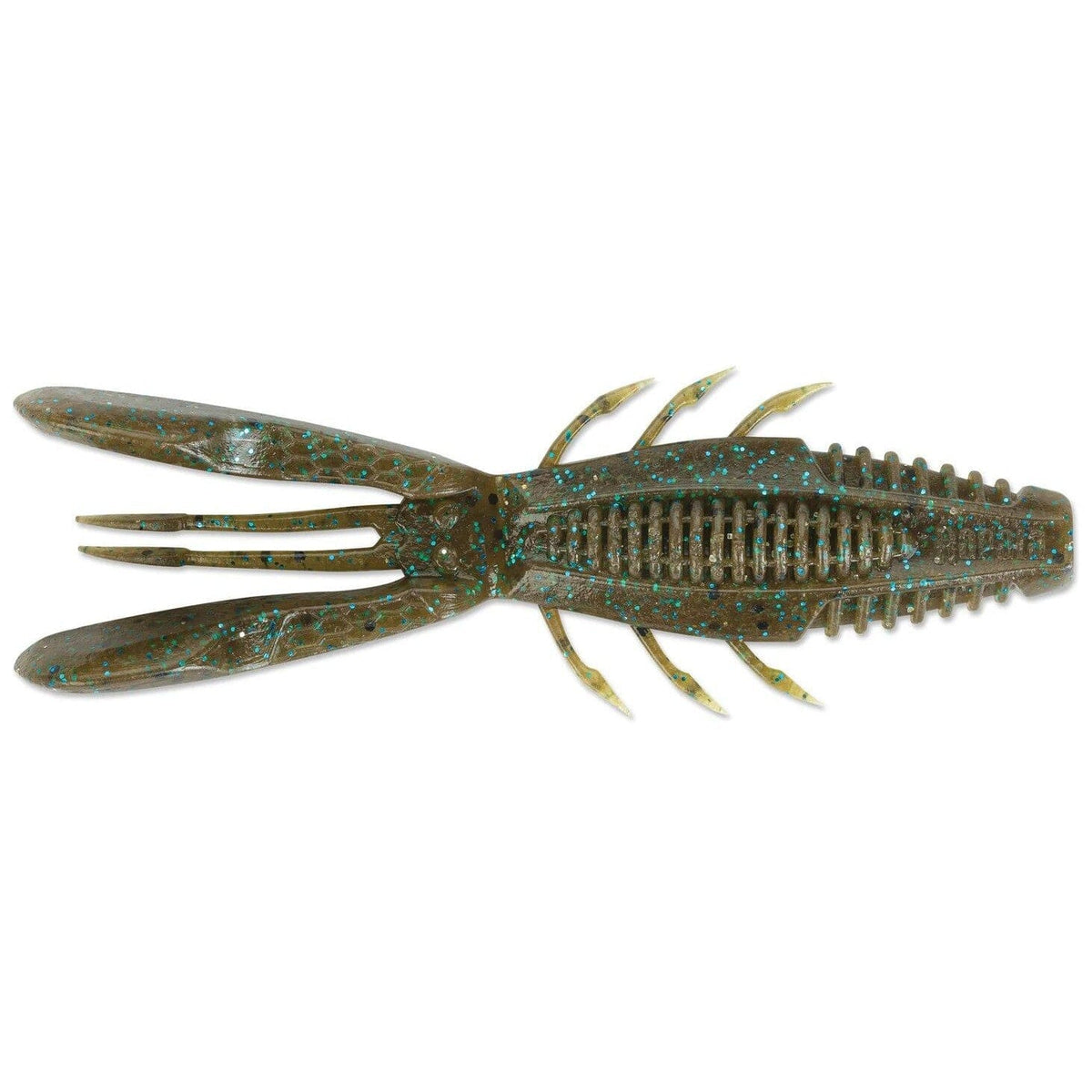 Rapala Crush City 4" Bronco Bug Green Pumpkin Blue
