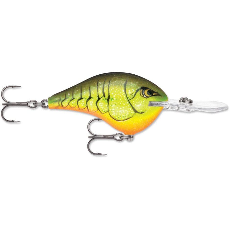 Rapala Dt 16 Crankbait Chartreuse Rootbeer Crawdad