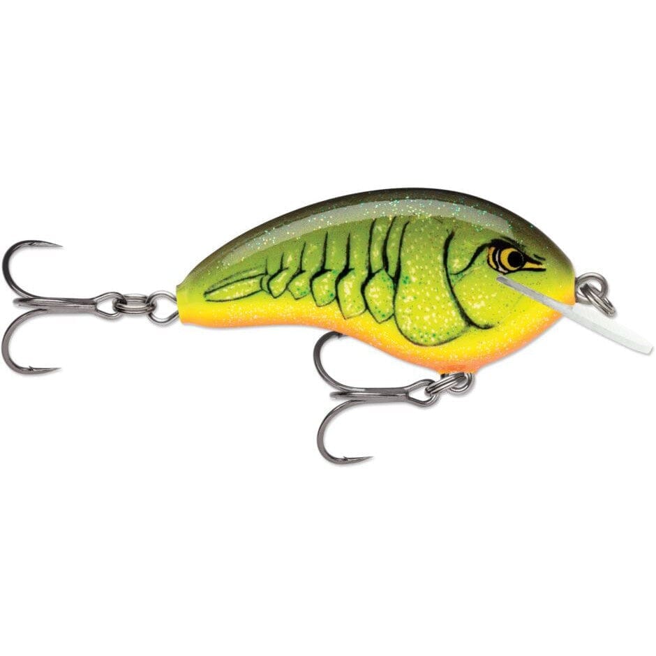 Rapala Og Tiny Hot Chartreuse Rootbeer Craw