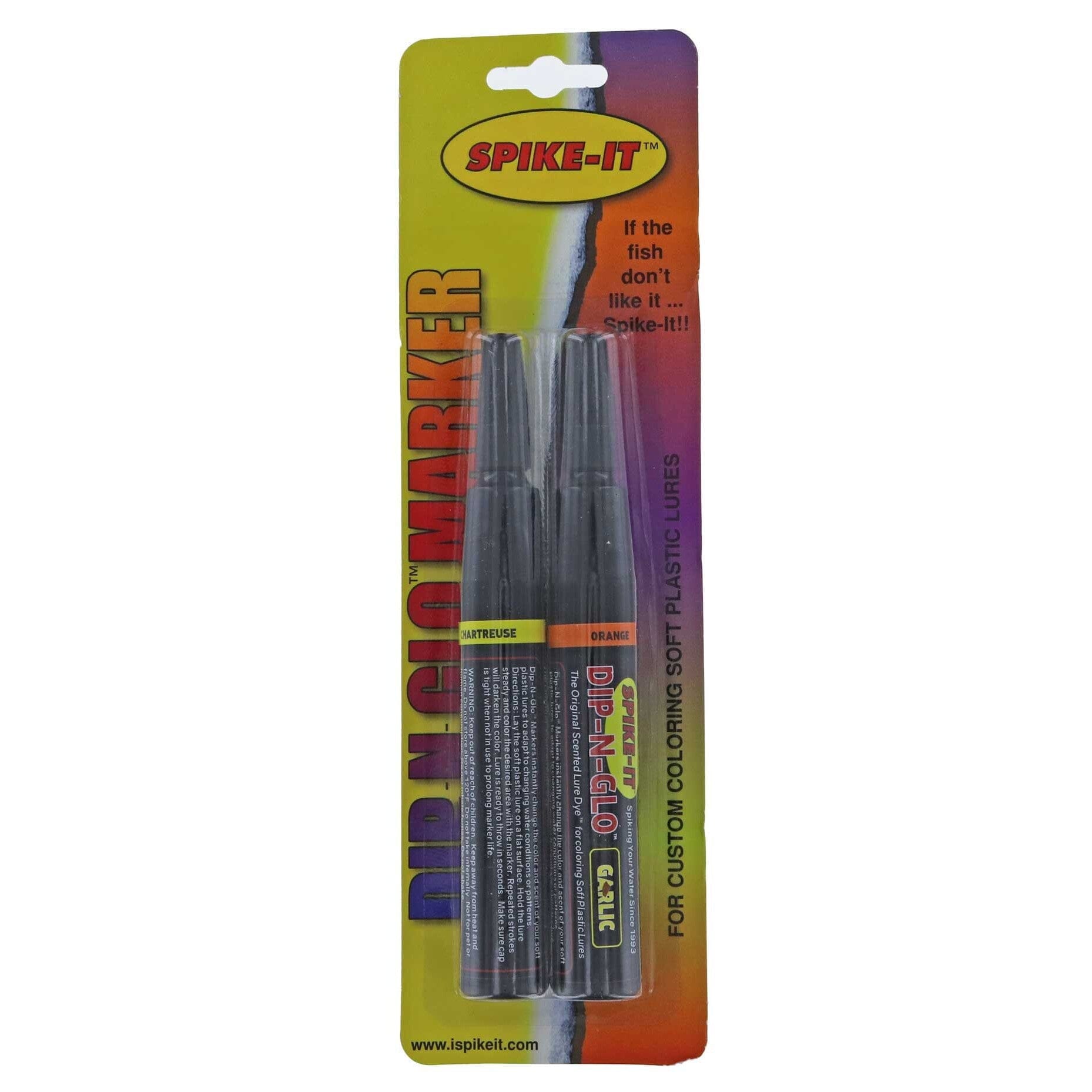 Spike It Marker Garlic Chartreuse and Orange 2pk