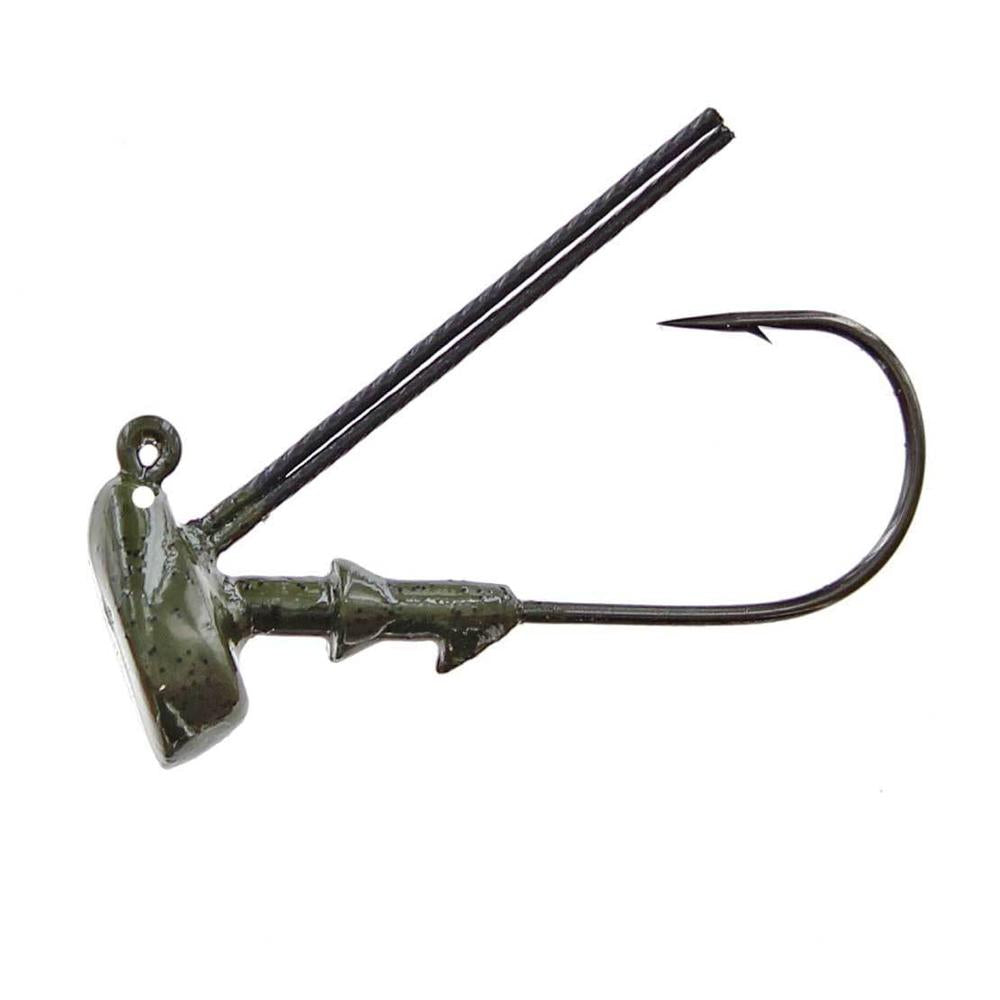 Spotsticker Crawler Head Jighead 1/4 oz Green Pumpkin