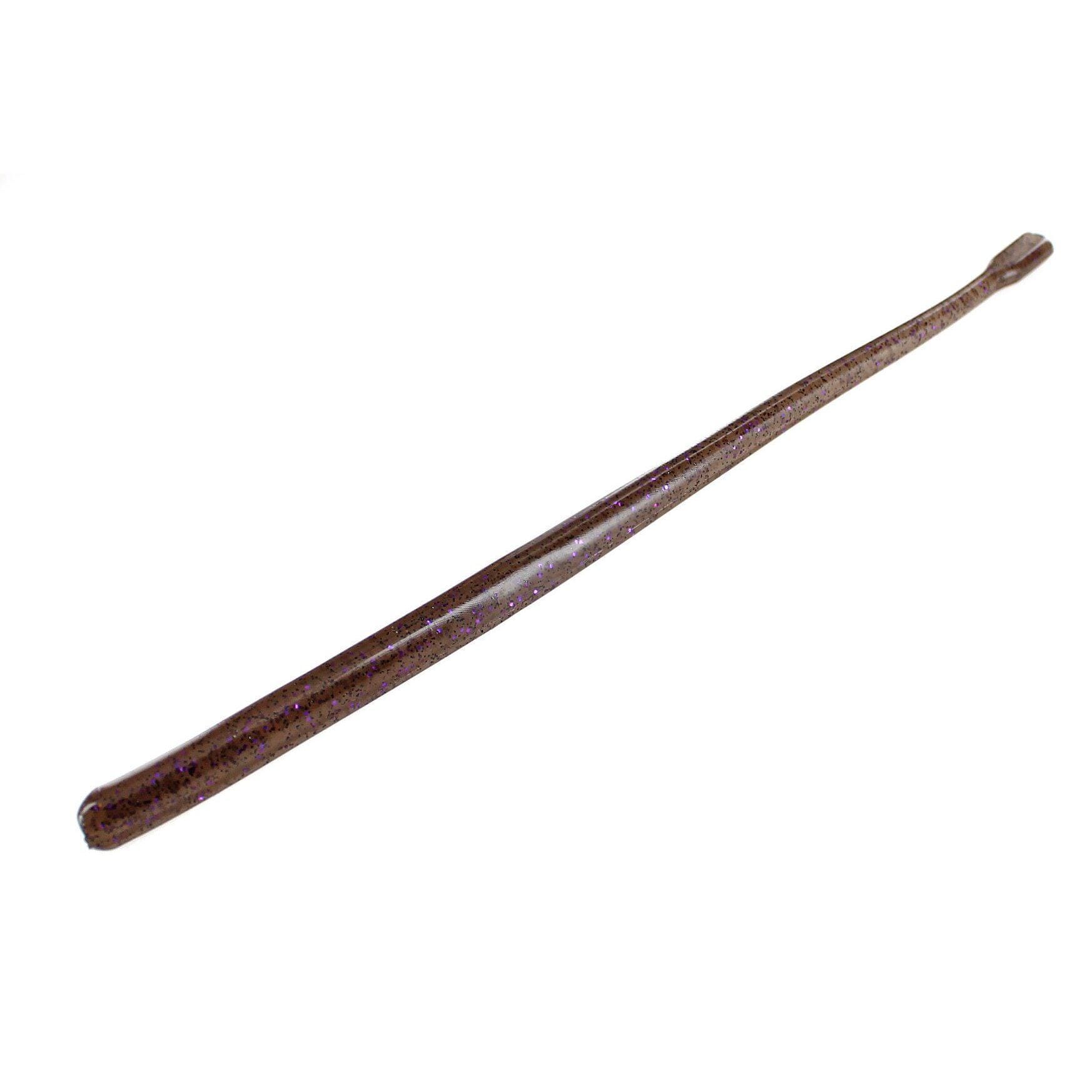 Spotsticker Drop Shot Worm 10Pk Cinnamon Purple 4.5"