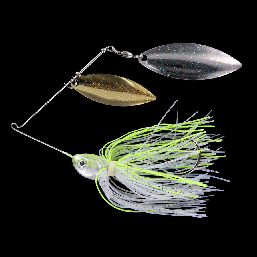 Spotsticker Shad Head Spinnerbait Chartreuse Billet Dwgn 3/8 oz
