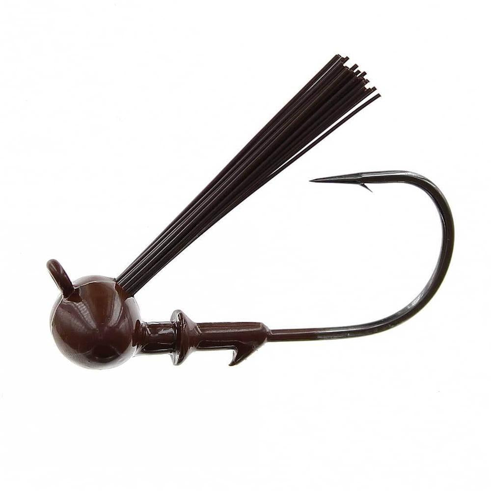 Spotsticker Weedless Football Head 4Pk 1/2 oz Brown