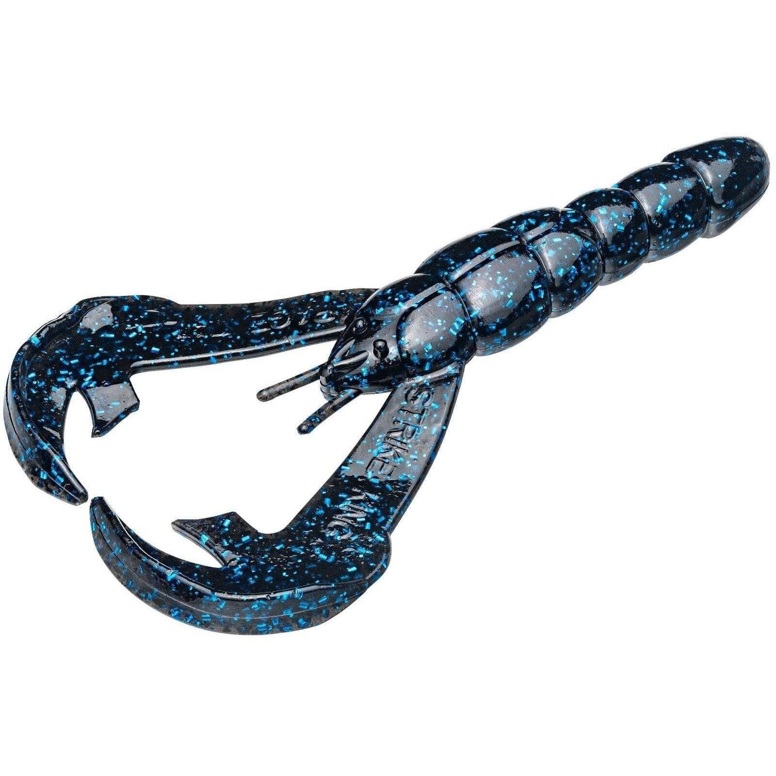 Strike King Rage Craw 4" Black Blue Flake