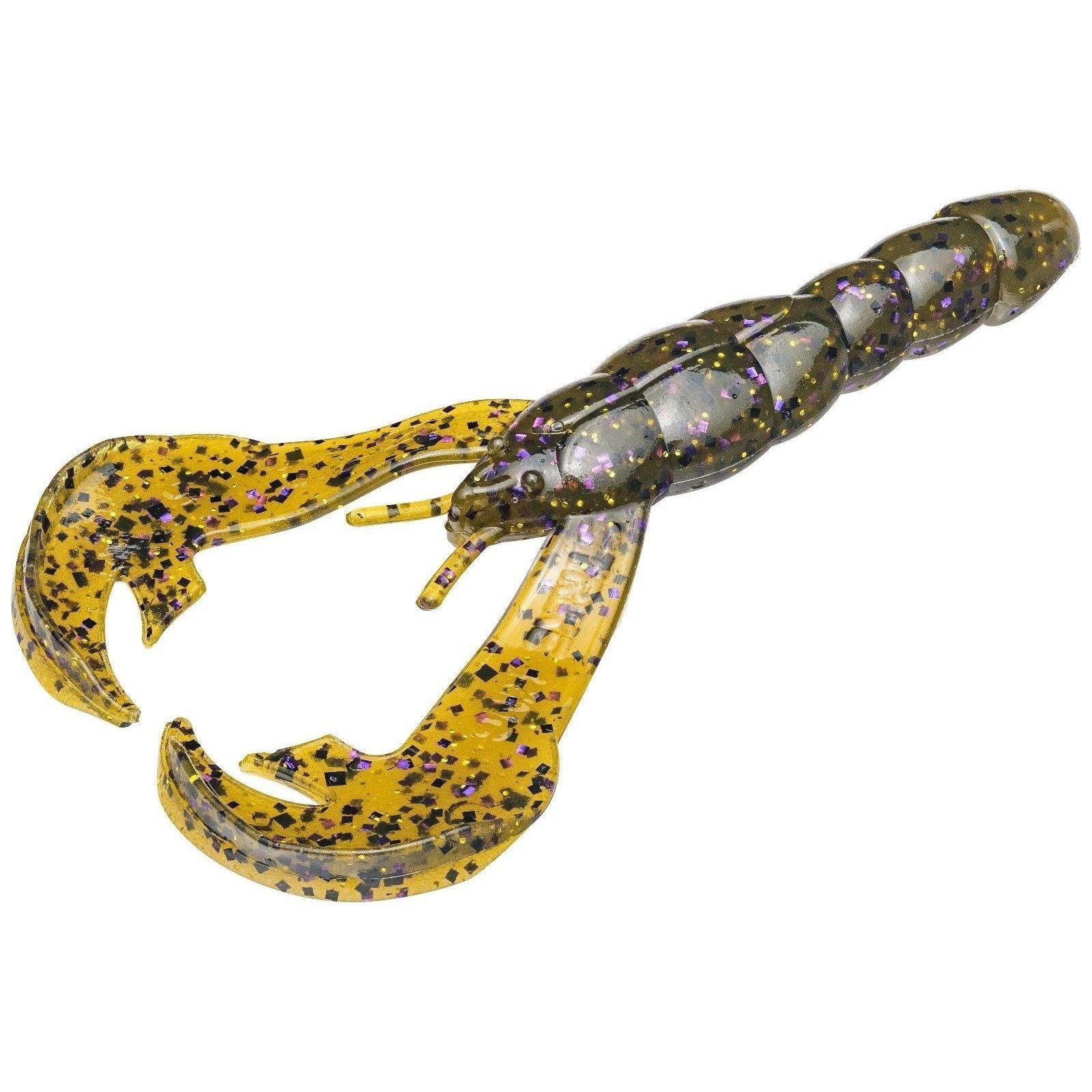 Strike King Rage Craw 4" Green Pumpkin Purple & Gold