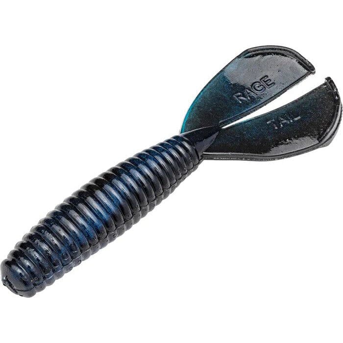 Strike King Rage Menace Grub Black Blue Swirl Baby Rage 3"