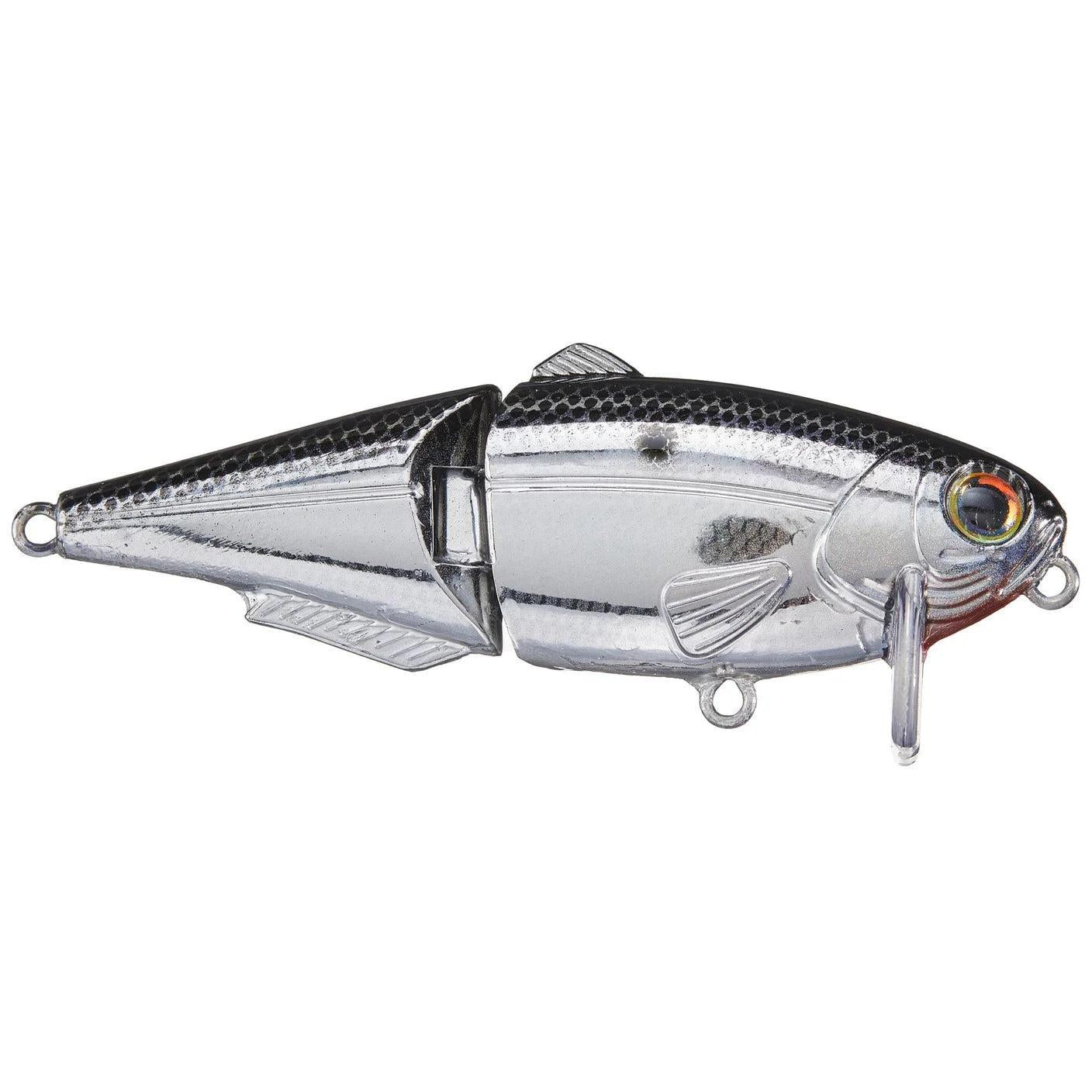 Strike King Wake Shad 2.0 Wakebait Mirage Chrome Black
