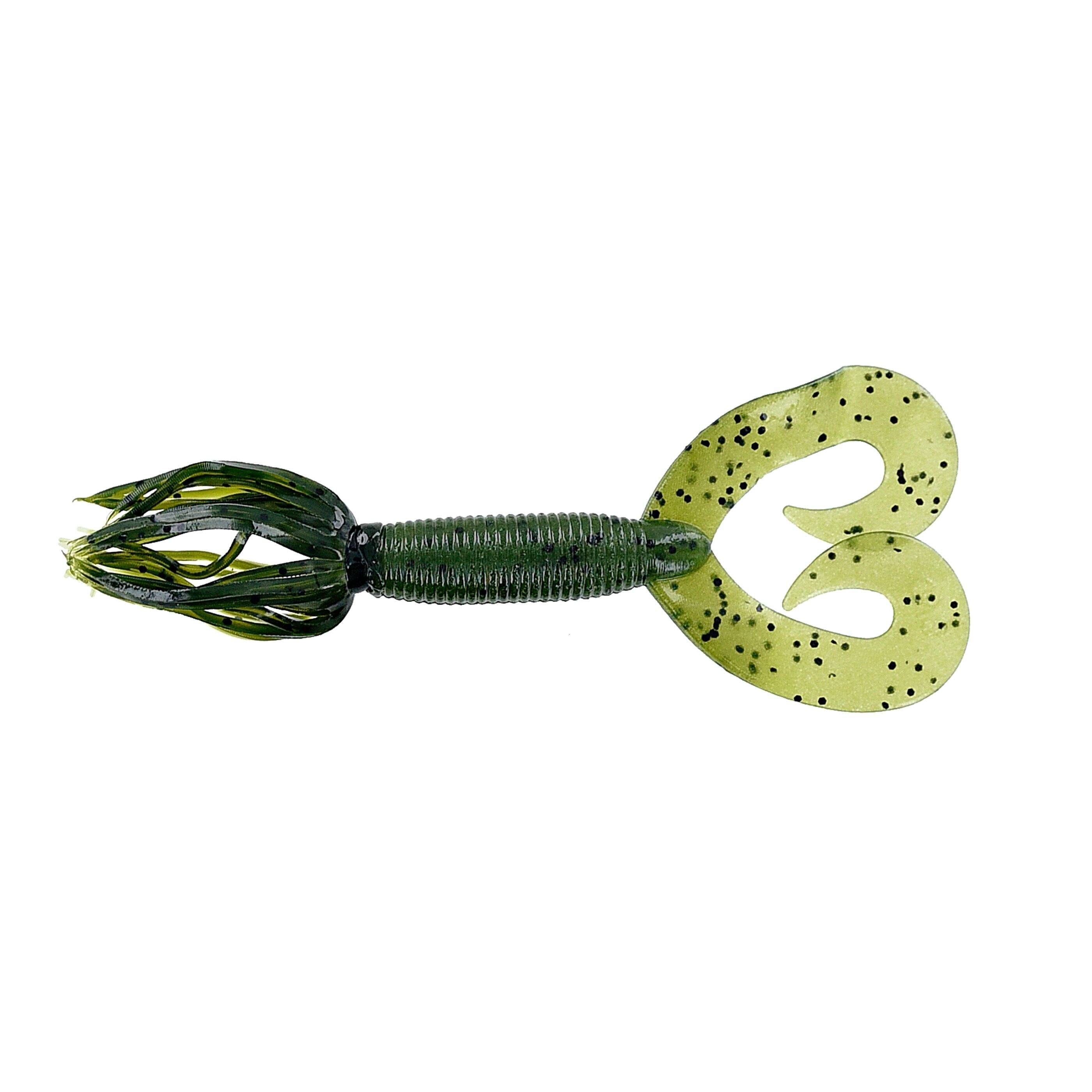 Yamamoto Dt Hula Grub 4'' Watermelon with Black Glitter