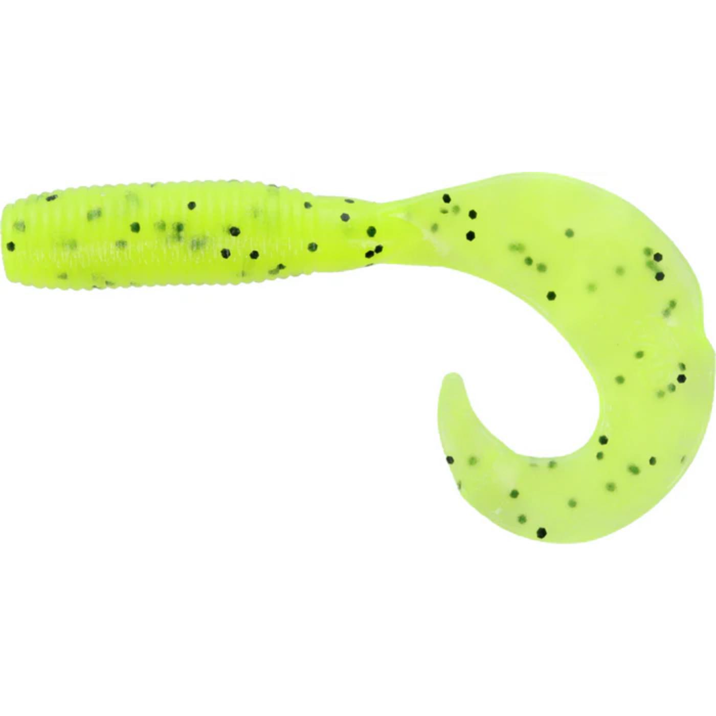 Yamamoto Super Grub 5" Chartreuse Black Flake