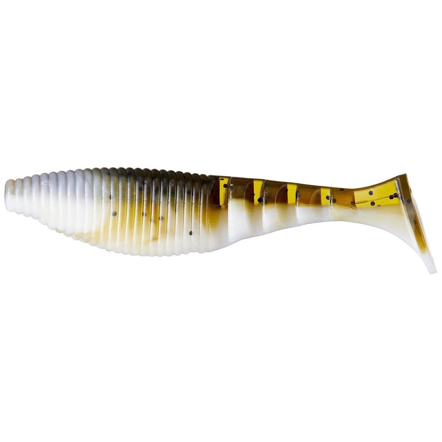 Yamamoto Zako Padletail Swimbait 4" Green Pumpkin Pearl