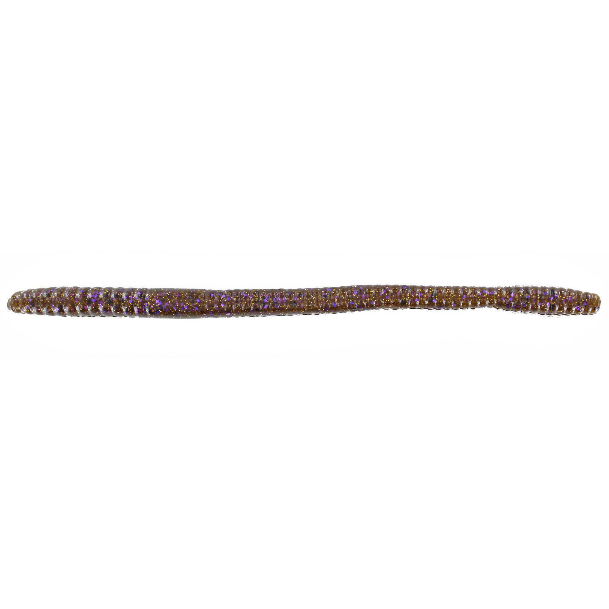 Zoom Magnum Trick Worm 7'' Green Pumpkin Purple Gold