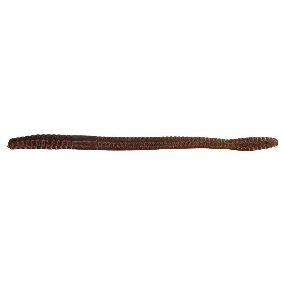 Zoom Magnum Trick Worm 7'' Green Pumpkin Red