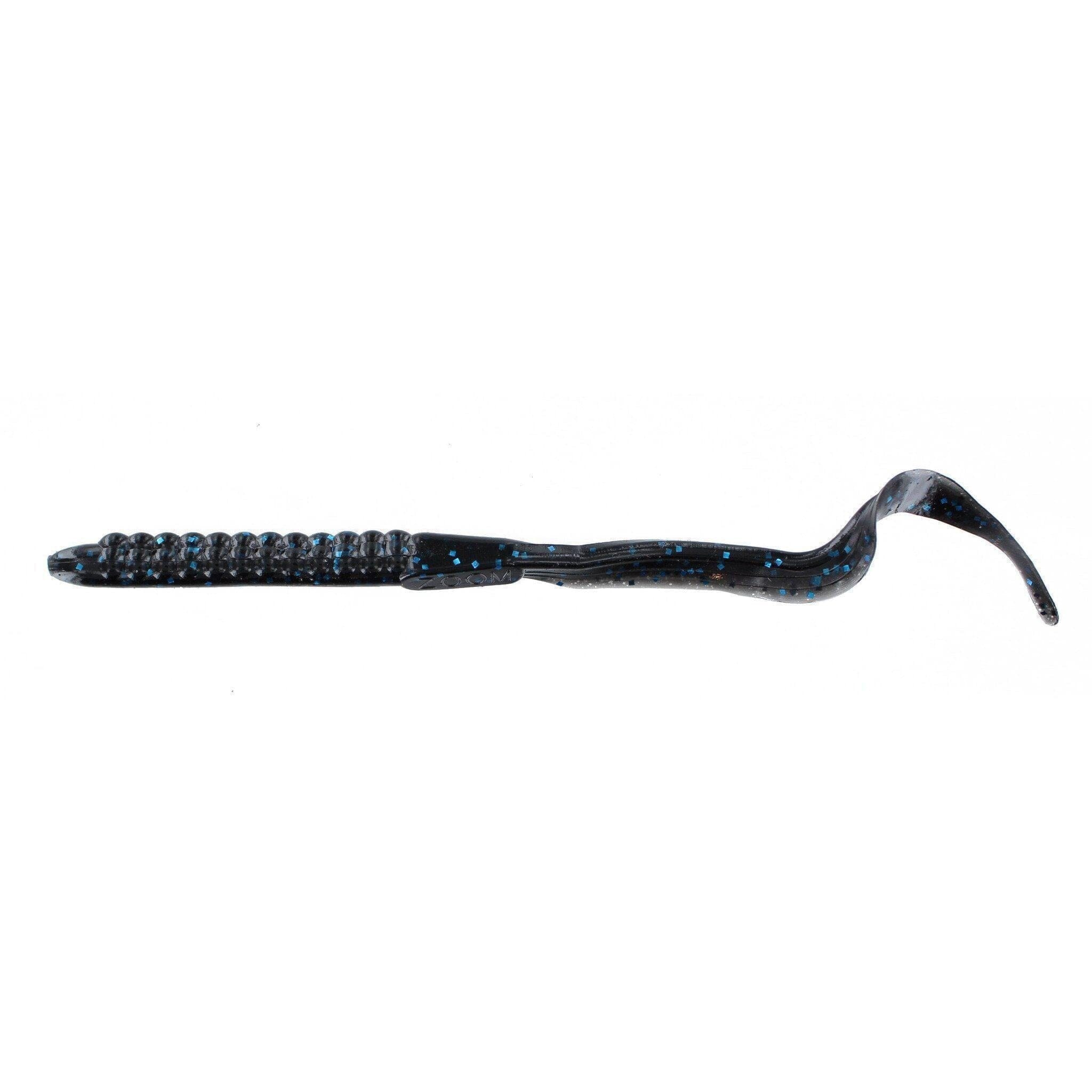 Zoom U Tail Worm Blueberry / Black Blue