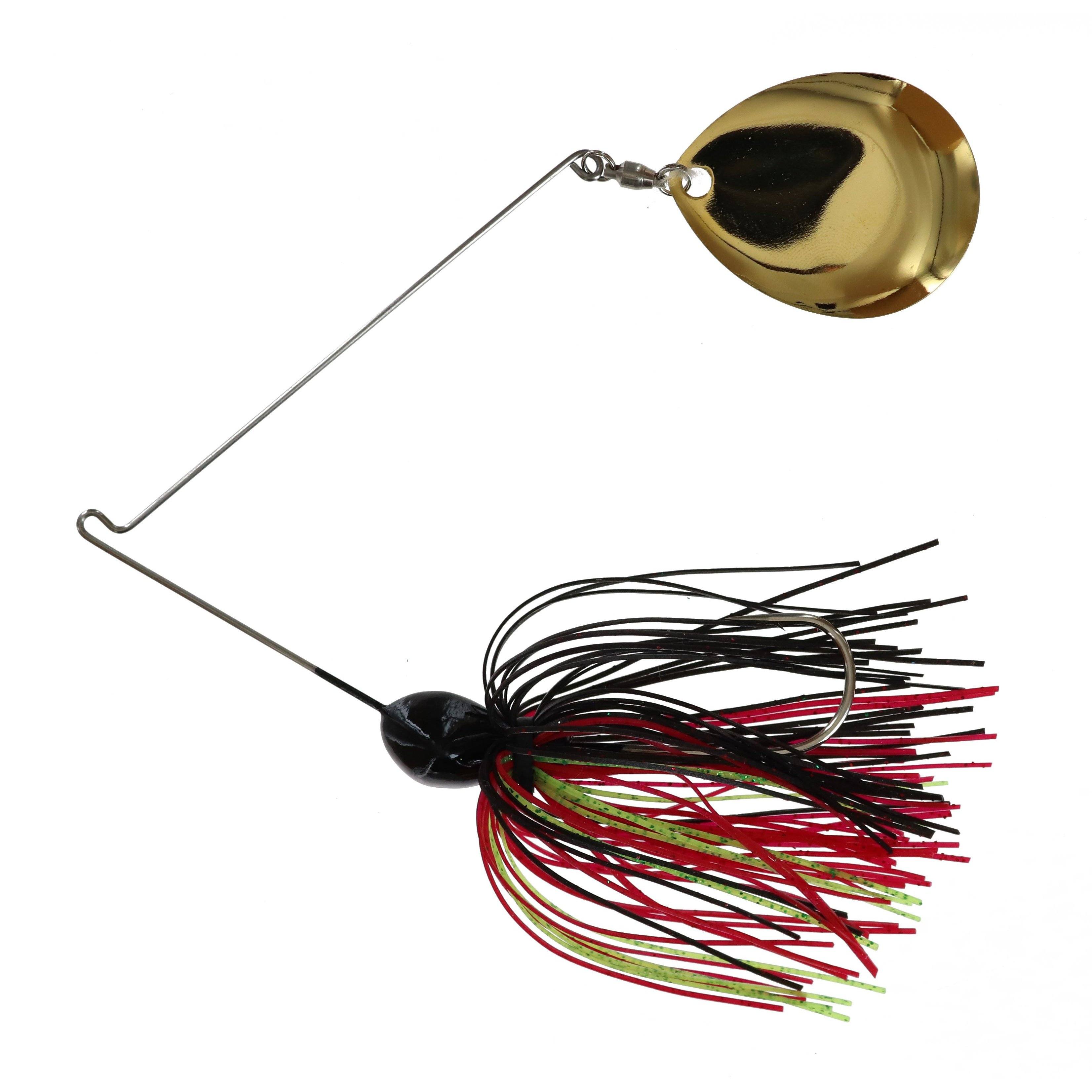 Georgia Blade Night Spinnerbait 403 Black Chartreuse Red Gold