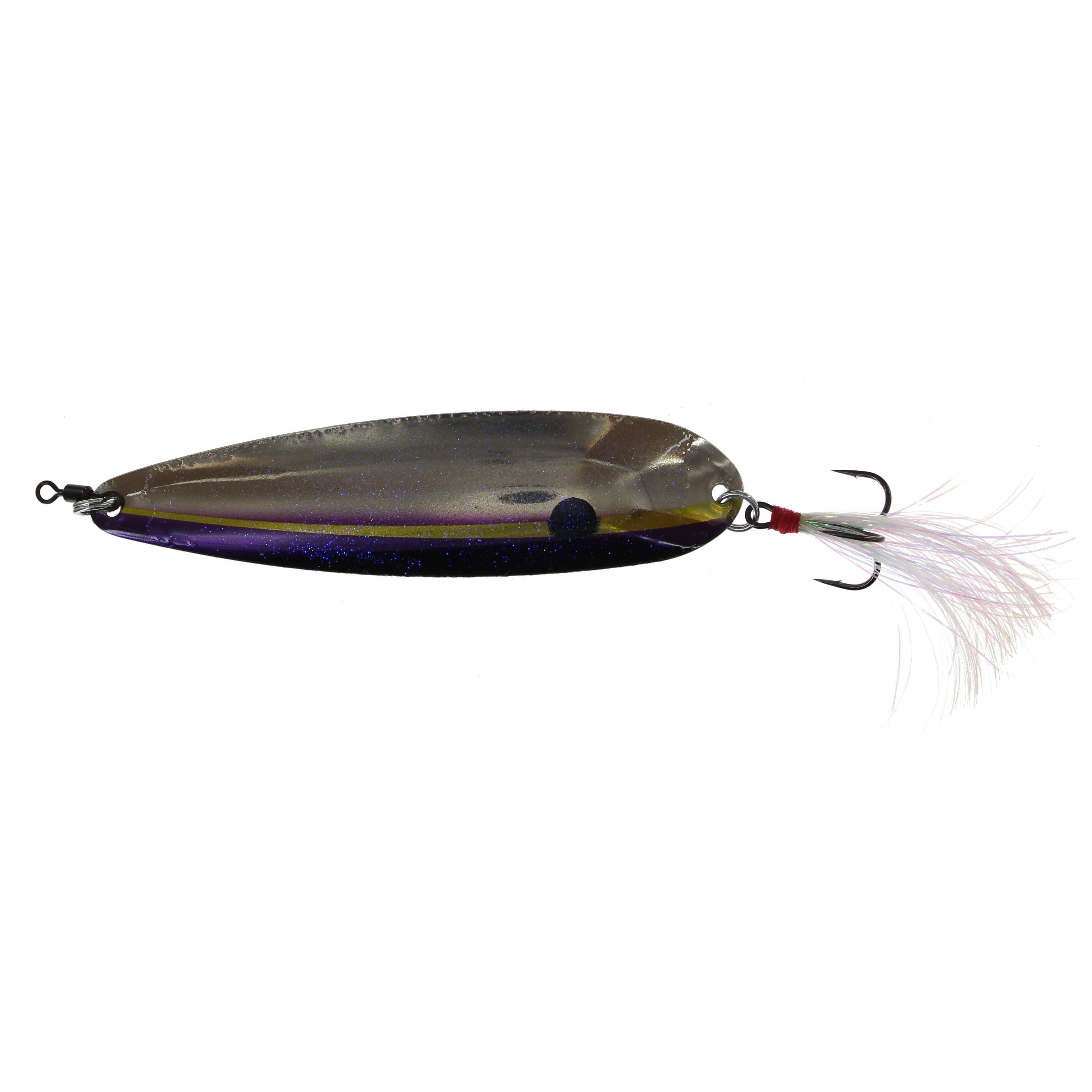 Nichols Lake Fork Flutter Spoon Purple Threadfin – Hammonds Fishing