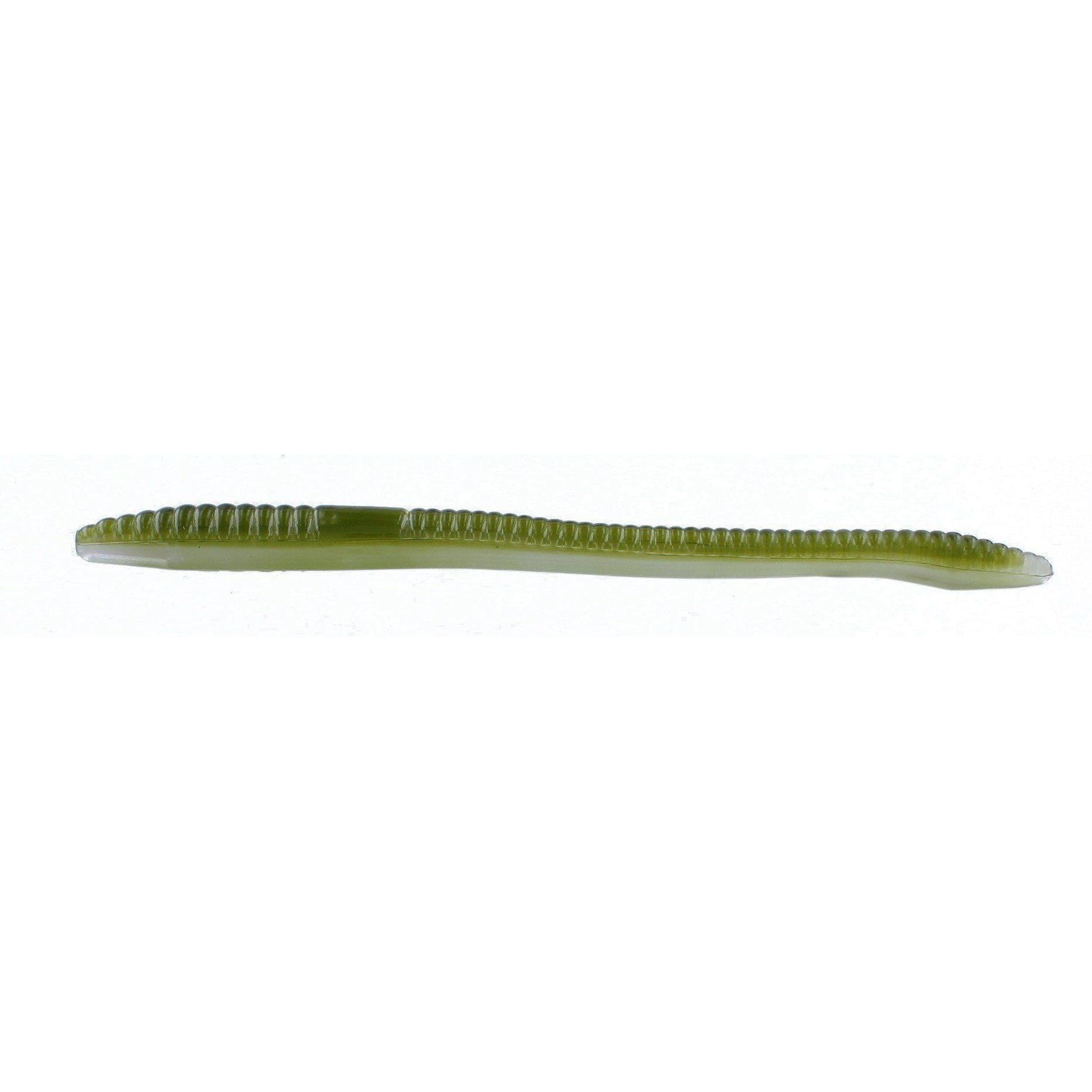 Zoom Finesse Worm Bait 4-1/2in Green Weenie