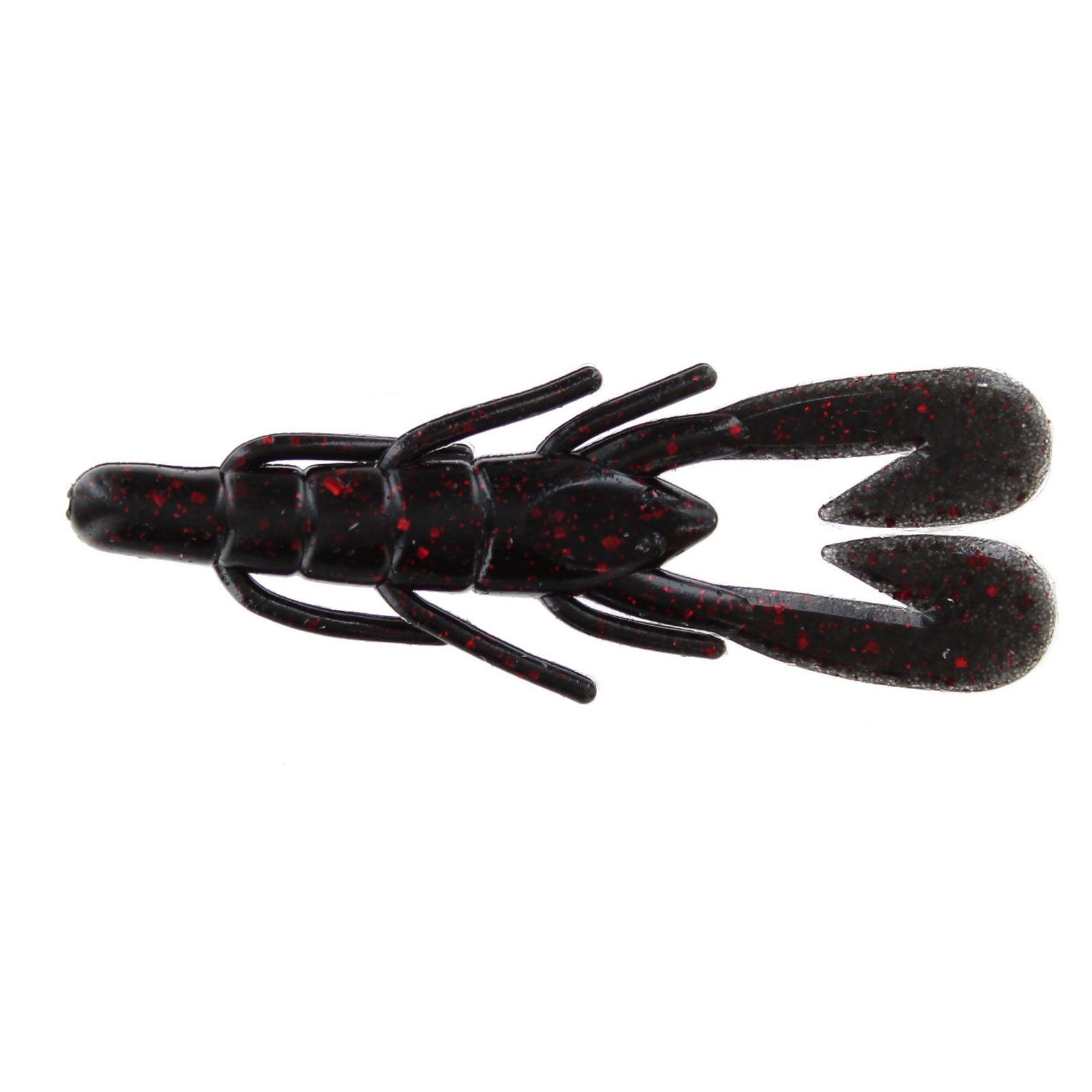 Zoom U-V Speed Craw 3.5'' Black Red Glitter 12Pk – Hammonds Fishing