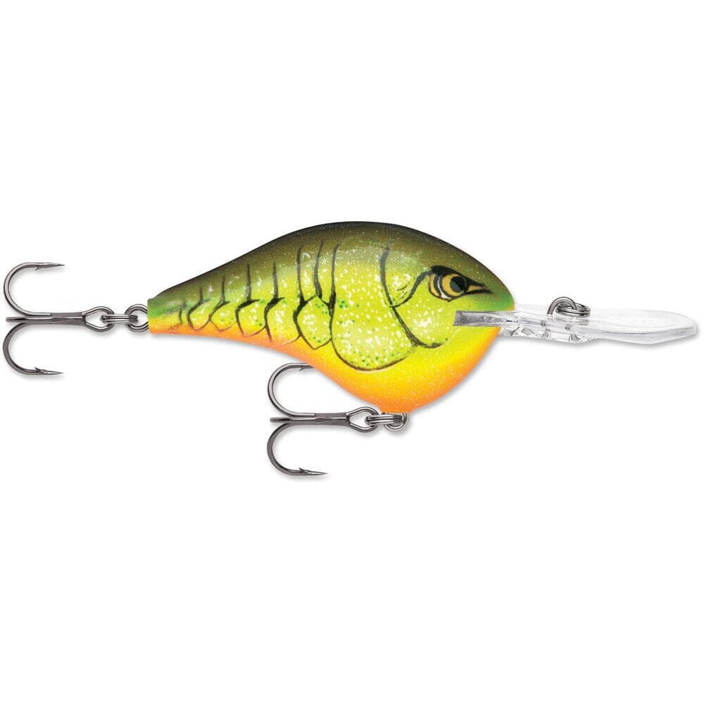 Rapala Dt 10 Crankbait Chartreuse Rootbeer Crawdad