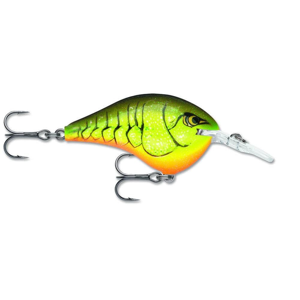Rapala Dt 6 Crankbait Chartruese Rootbeer Crawdad