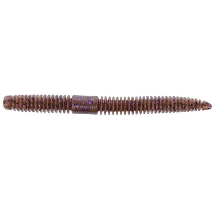 Yamamoto Slinko Floating Worm Cinnamon/Black & Purple Flake