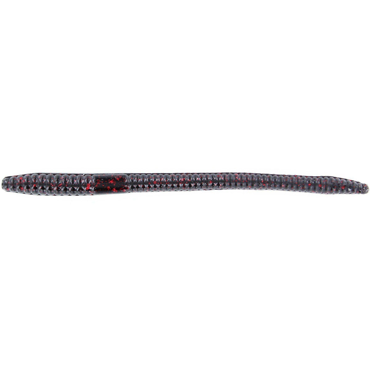Zoom Finesse Worm 20pk Black Red Glitter