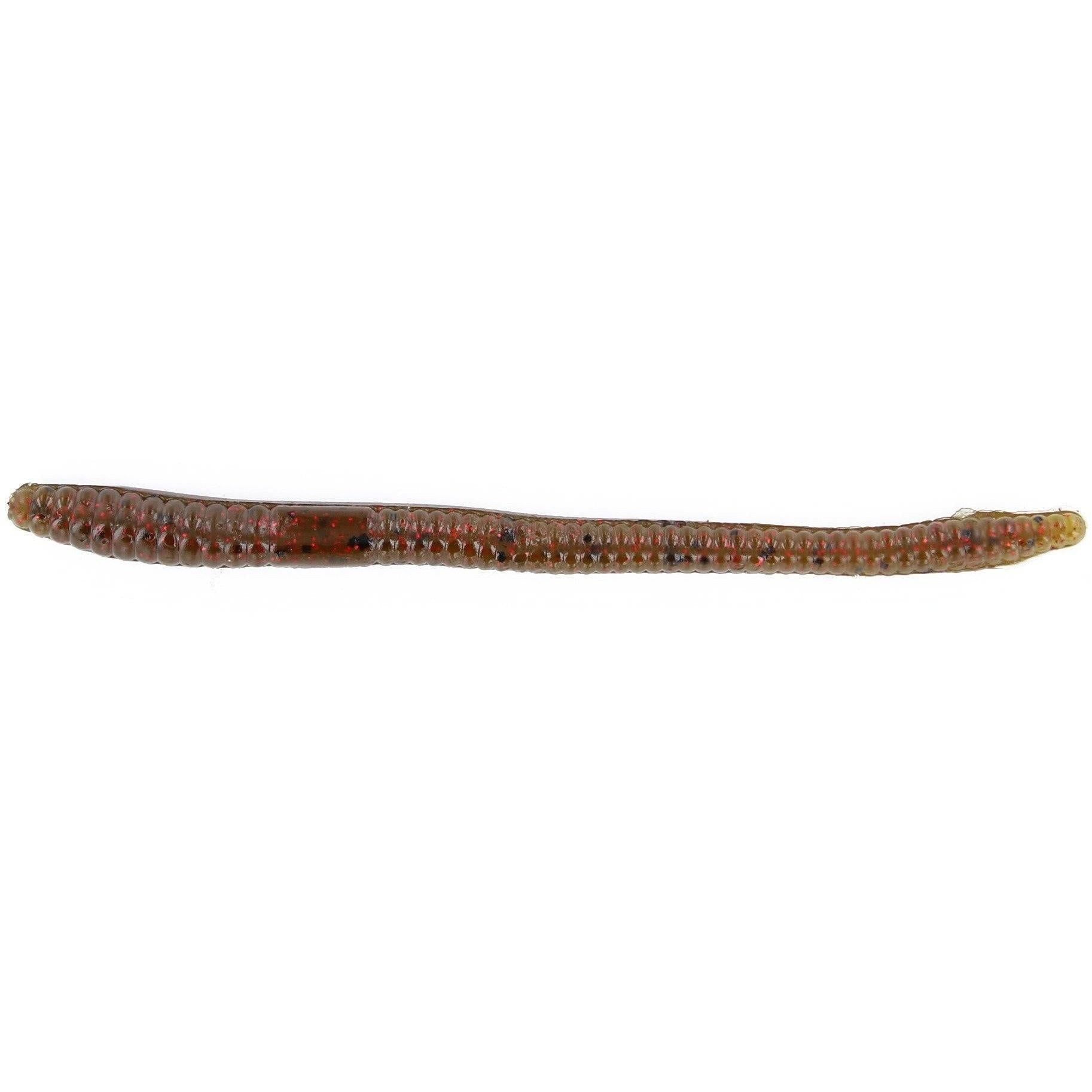 Zoom Finesse Worm 20pk Green Pumpkin Red